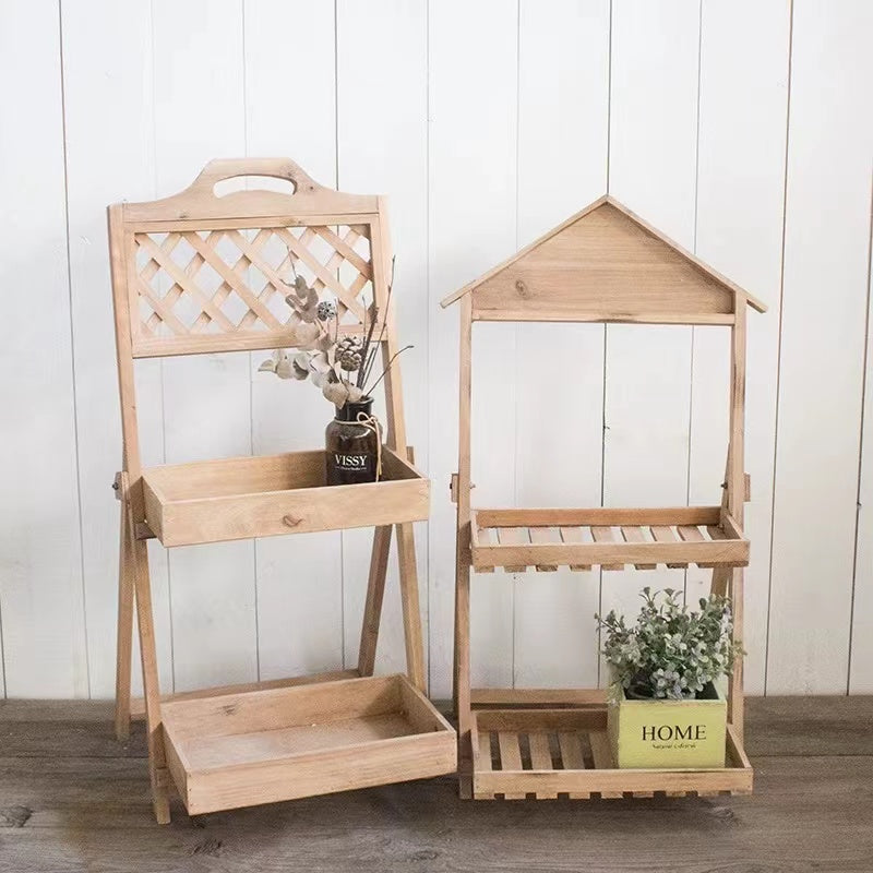 Hazlett Wood Vertical Garden Rack - 4 Seasons Home Gadgets