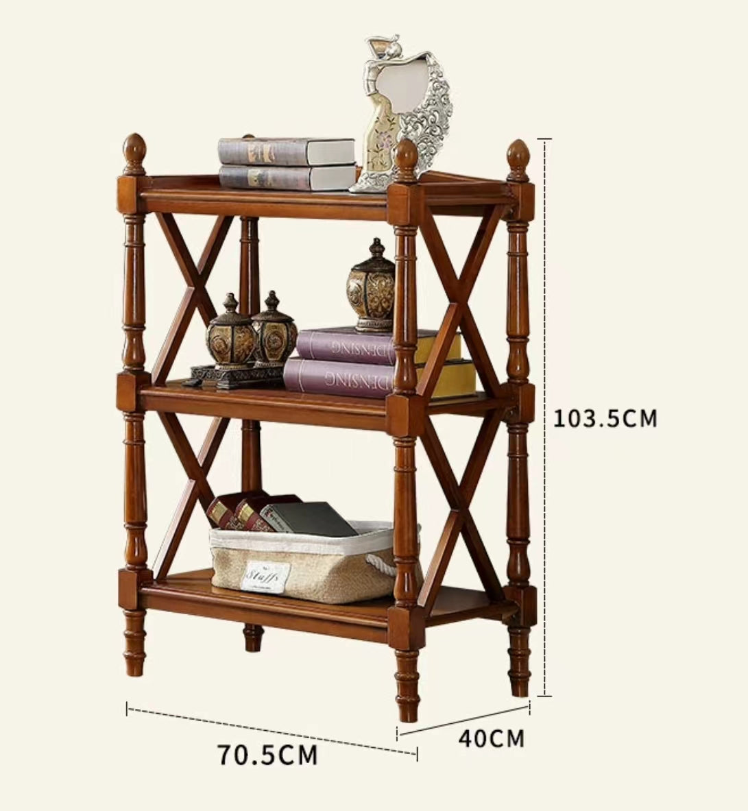 Hollen Wood Tiers Shelf - 4 Seasons Home Gadgets