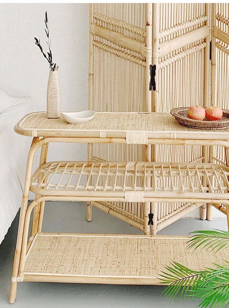 Howerton Rattan Console Table - 4 Seasons Home Gadgets