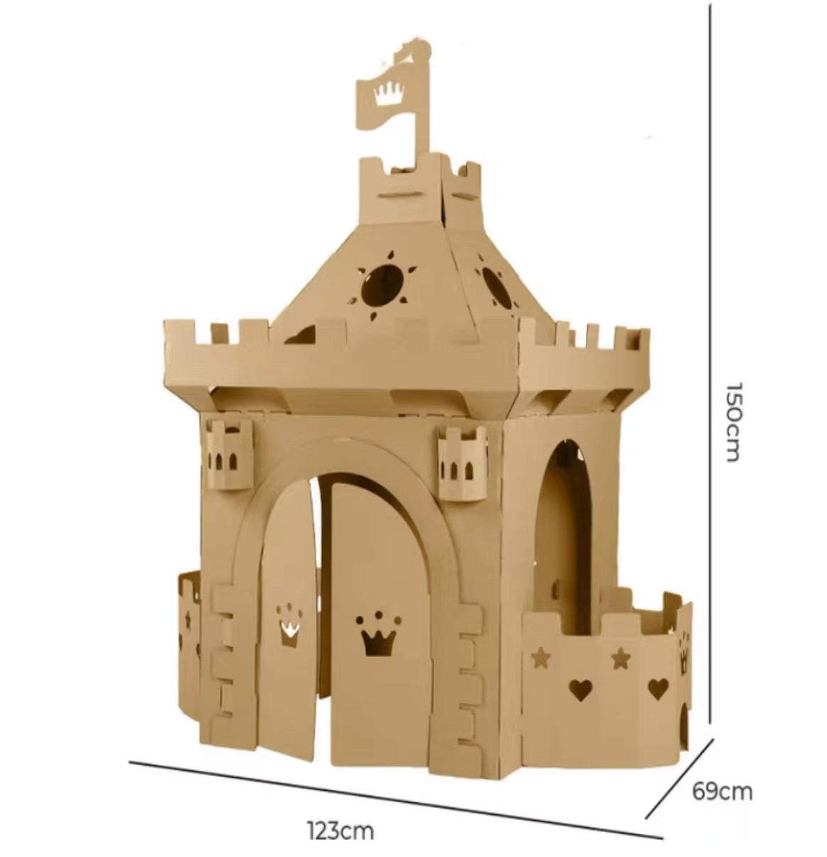 Indoor Cardboard DIY Star House - 4 Seasons Home Gadgets