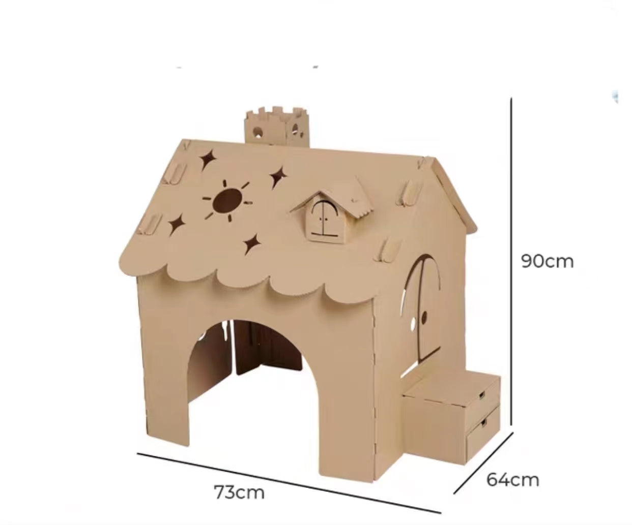 Indoor Cardboard DIY Star House - 4 Seasons Home Gadgets