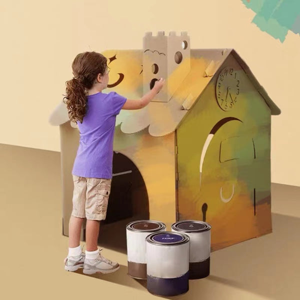 Indoor Cardboard DIY Star House - 4 Seasons Home Gadgets