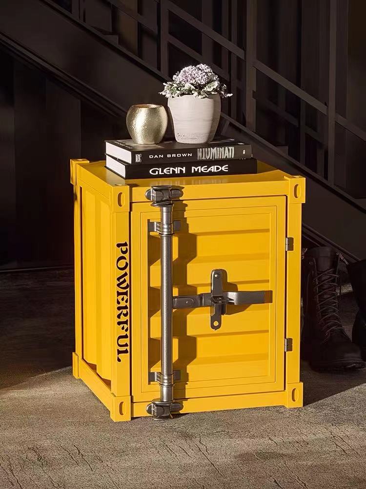 Industrial Metal Nightstand - 4 Seasons Home Gadgets