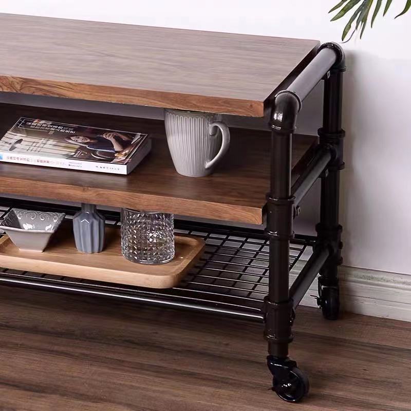 Industrial Wood Bench - 4 Seasons Home Gadgets