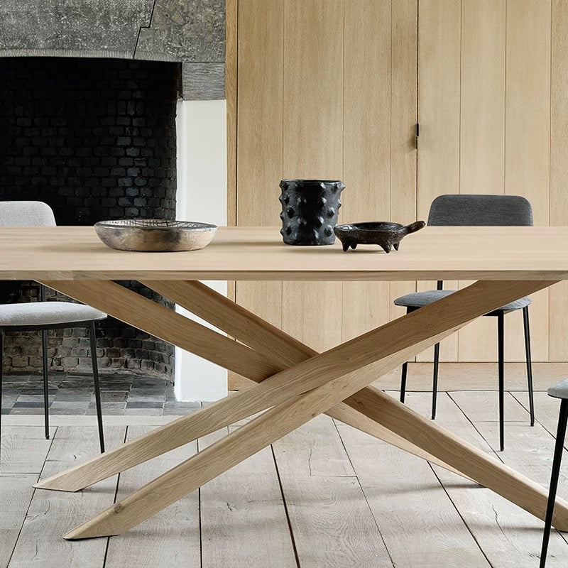 Ingrid Ash Wood Dining Table - 4 Seasons Home Gadgets