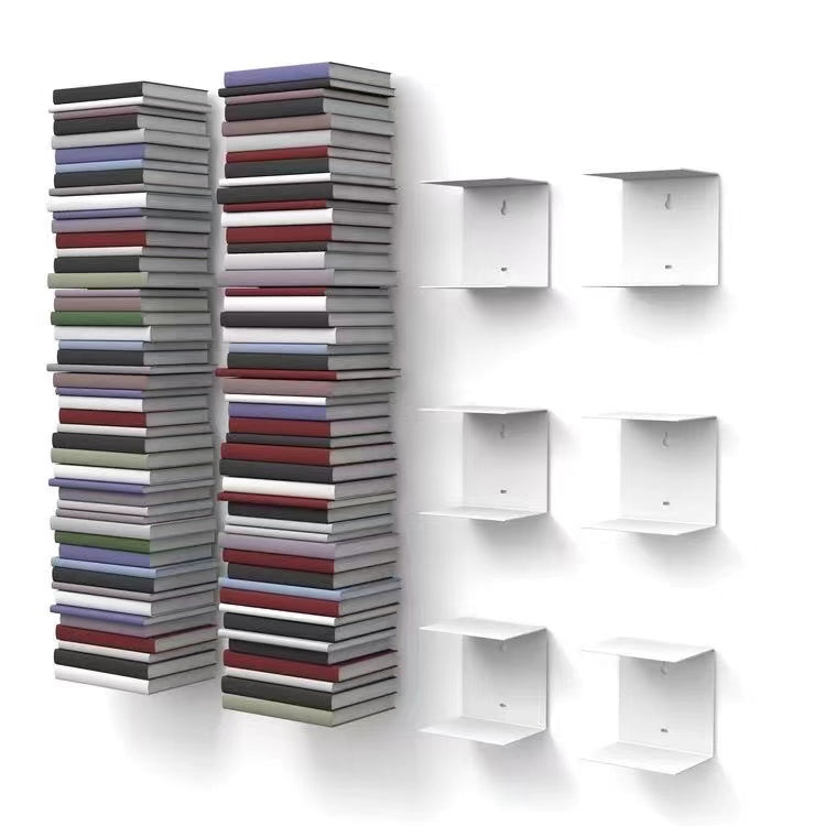 Invisible Metal Wall Mounted Bookcase - 4 Seasons Home Gadgets