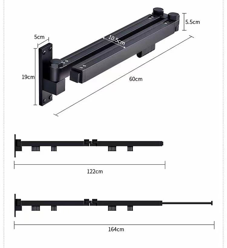 Iron Garment Clothes Rack Bar - 4 Seasons Home Gadgets