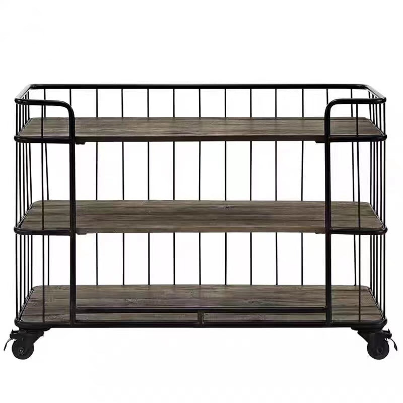 Iron Shelving Unit With Wheels - 4 Seasons Home Gadgets