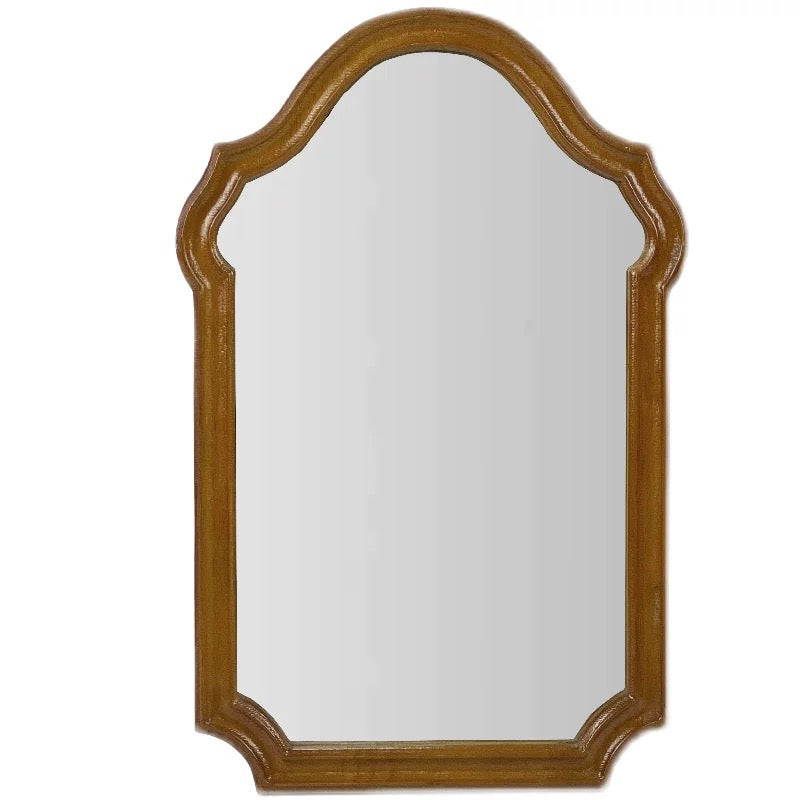 Irregular Wood Wall Mirror - 4 Seasons Home Gadgets