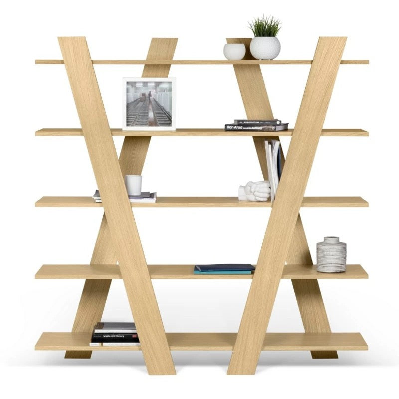 Jabreya Geometric Bookcase - 4 Seasons Home Gadgets