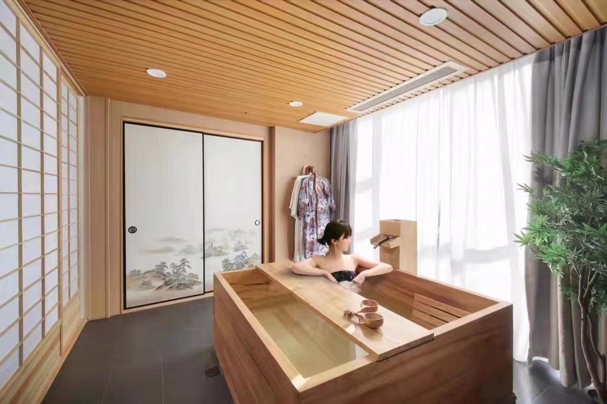 Japanese Sukiya Wooden Bathtub - 4 Seasons Home Gadgets