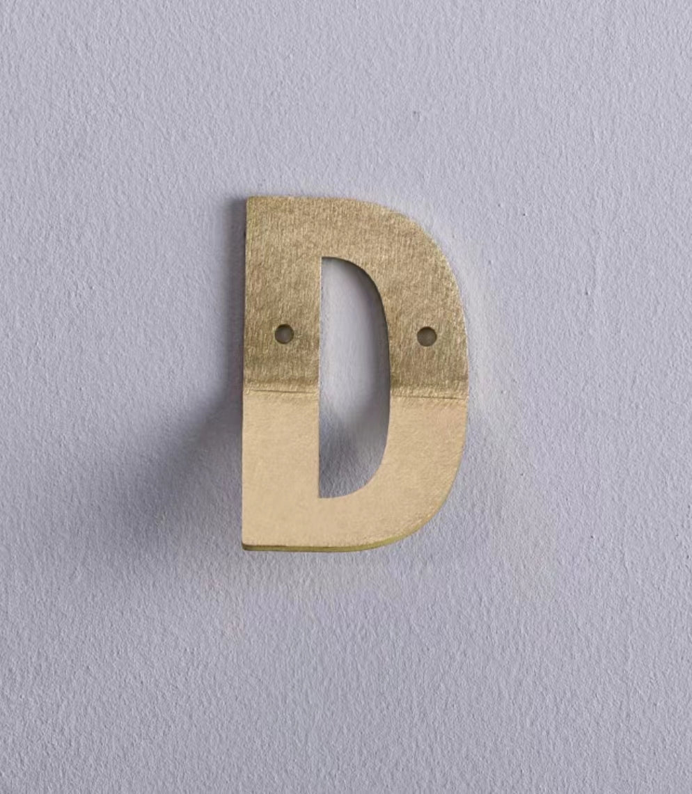 Joshua 3D Alphabet Wide Metal Wall Hook - 4 Seasons Home Gadgets