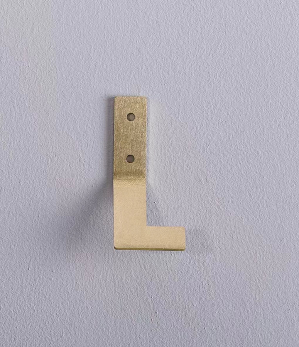 Joshua 3D Alphabet Wide Metal Wall Hook - 4 Seasons Home Gadgets