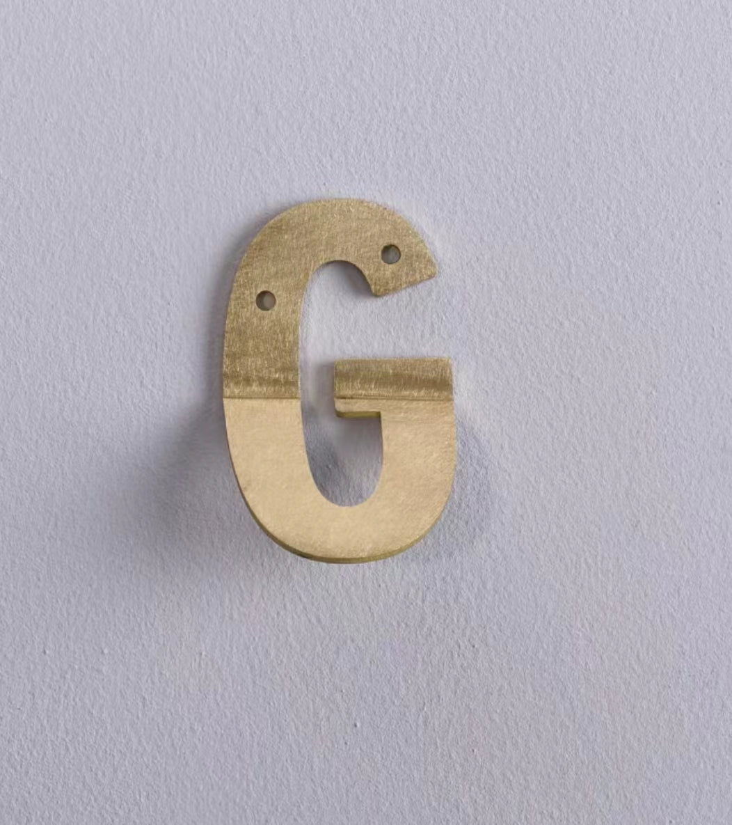 Joshua 3D Alphabet Wide Metal Wall Hook - 4 Seasons Home Gadgets