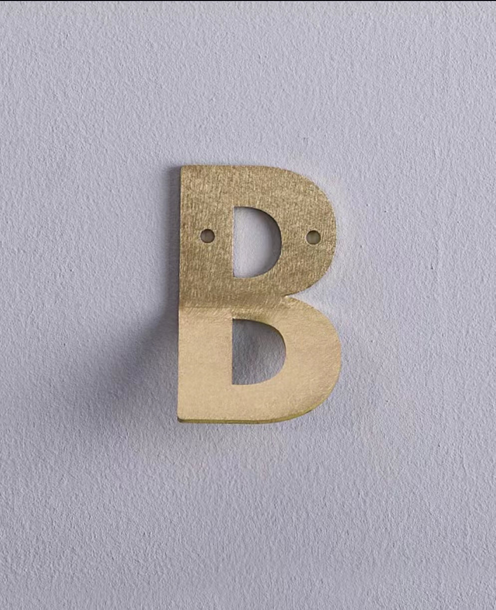 Joshua 3D Alphabet Wide Metal Wall Hook - 4 Seasons Home Gadgets