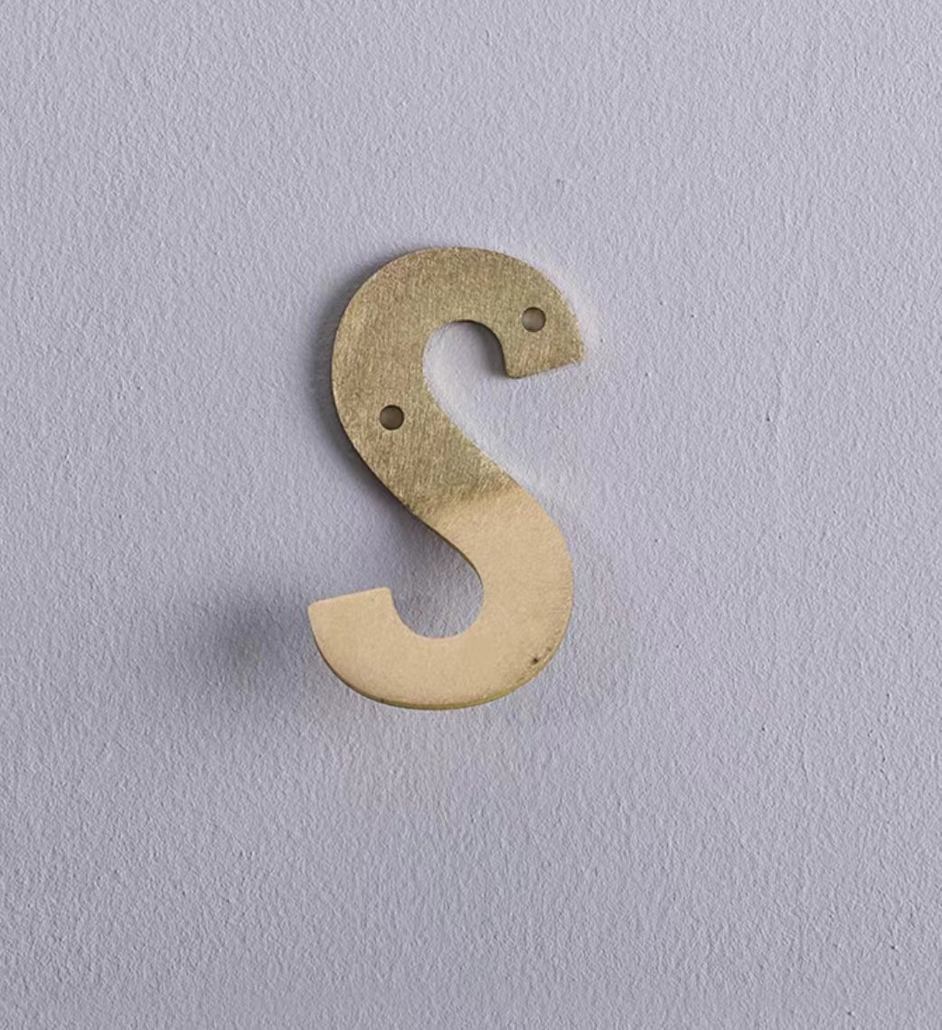 Joshua 3D Alphabet Wide Metal Wall Hook - 4 Seasons Home Gadgets