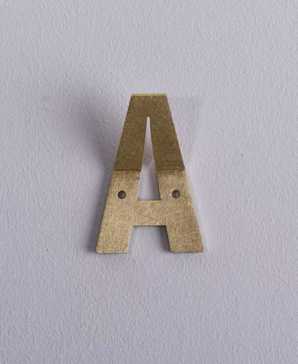 Joshua 3D Alphabet Wide Metal Wall Hook - 4 Seasons Home Gadgets