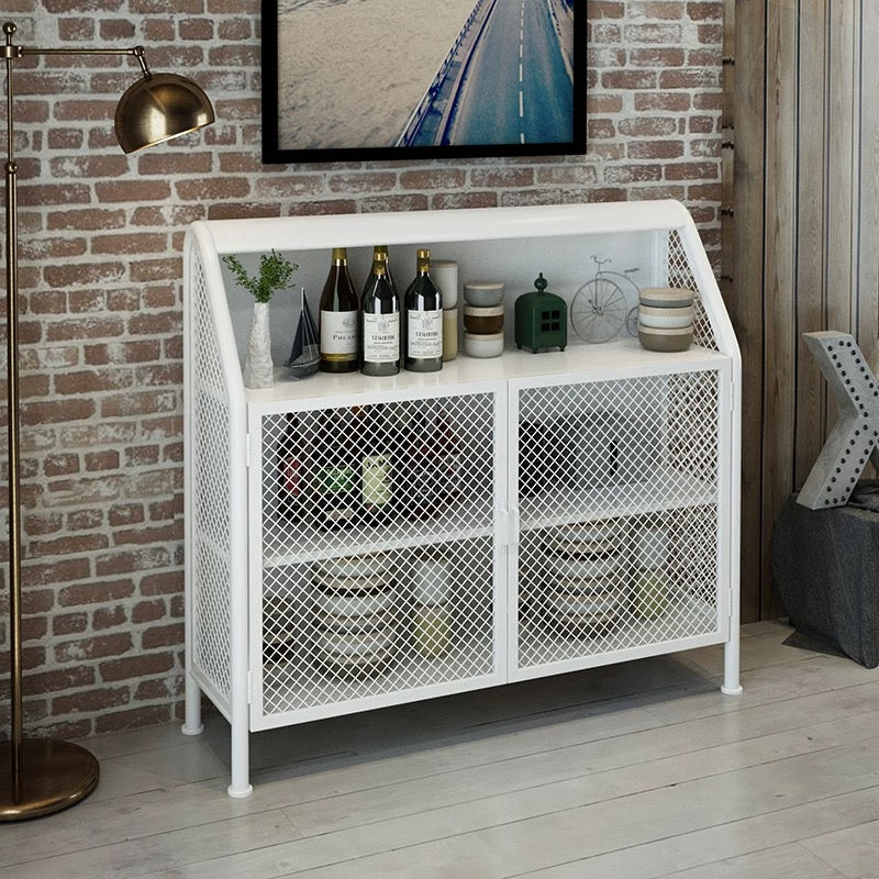 Jullianna Wide Metal Mesh Sideboard - 4 Seasons Home Gadgets