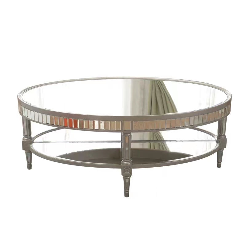 Justion Glass Frame Coffee Table - 4 Seasons Home Gadgets