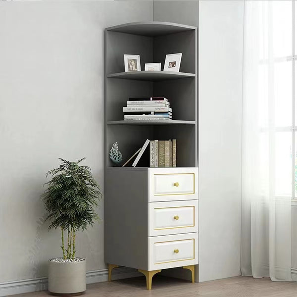 Kanarraville Corner Shelf With Drawers - 4 Seasons Home Gadgets