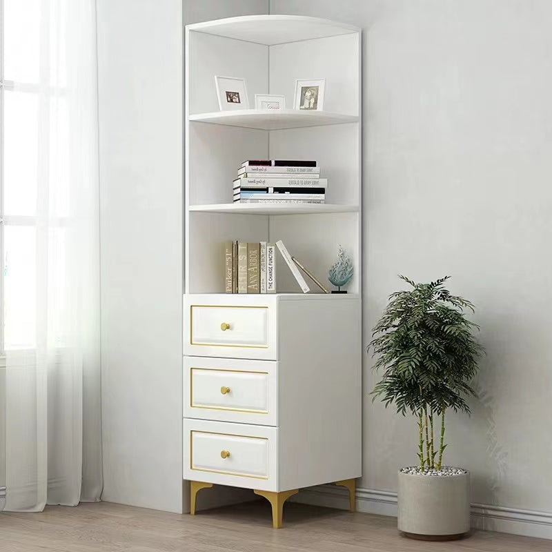 Kanarraville Corner Shelf With Drawers - 4 Seasons Home Gadgets