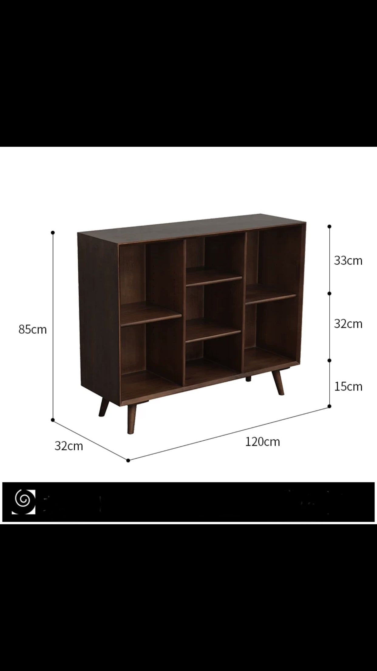 Kayleen Solid Wood Geometric Bookcase - 4 Seasons Home Gadgets