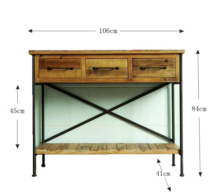 Kedarian Wood Drawer Console Table - 4 Seasons Home Gadgets