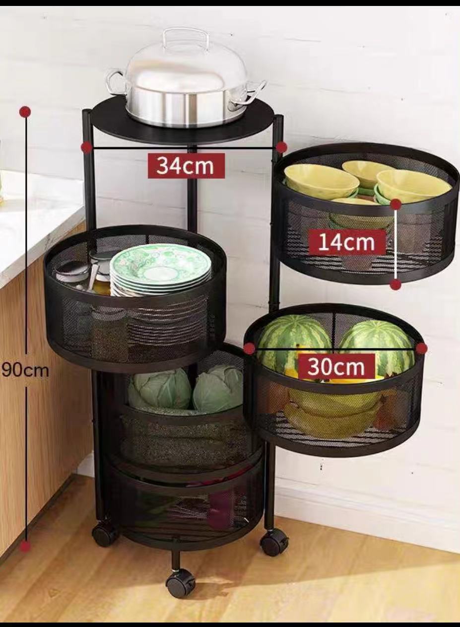 5 Layer Kitchen Storage Rack - 4 Seasons Home Gadgets