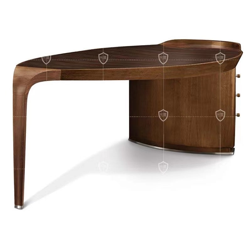 Lamantia Oval Leaf Executive Desk - 4 Seasons Home Gadgets