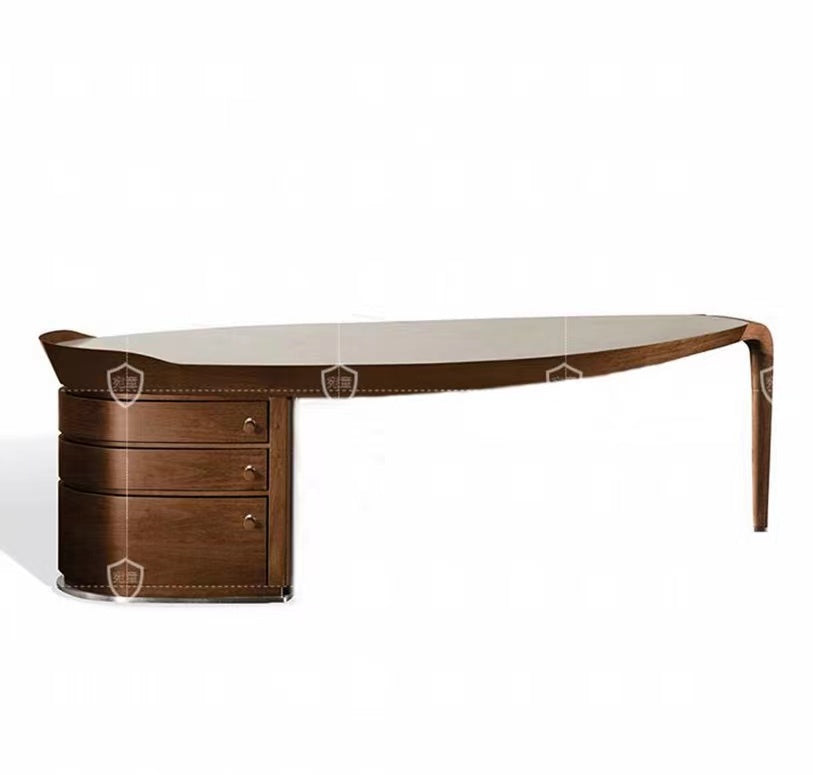 Lamantia Oval Leaf Executive Desk - 4 Seasons Home Gadgets