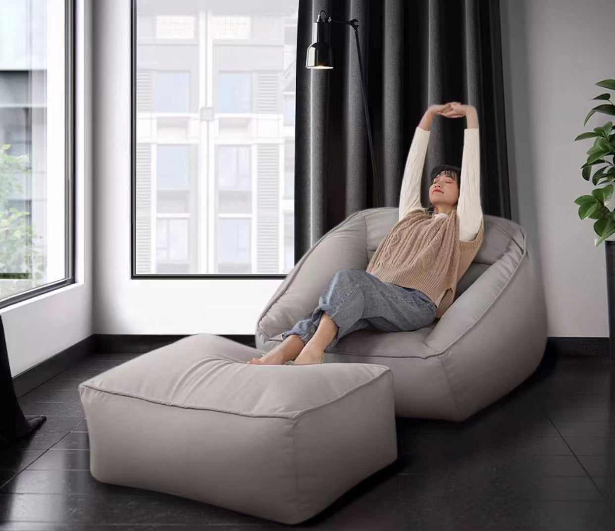 Large Bean Bag Lounger - 4 Seasons Home Gadgets