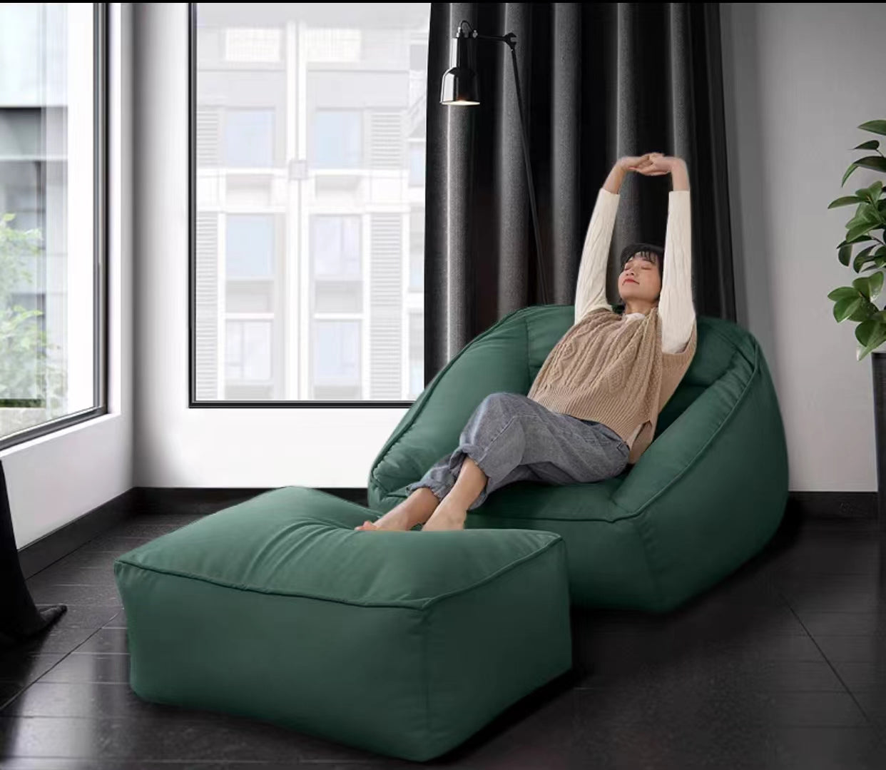 Large Bean Bag Lounger - 4 Seasons Home Gadgets