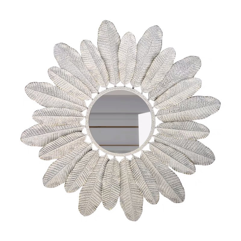 Leaf Distressed Accent Mirror - 4 Seasons Home Gadgets