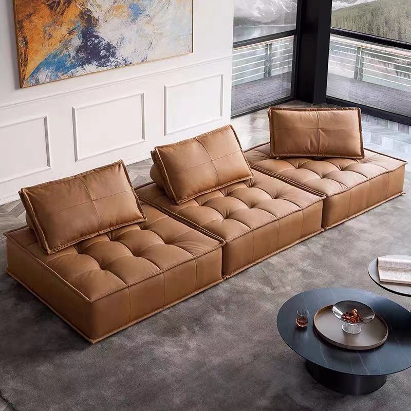 Leather Tufted Futon Chair - 4 Seasons Home Gadgets