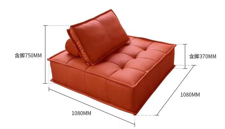 Leather Tufted Futon Chair - 4 Seasons Home Gadgets