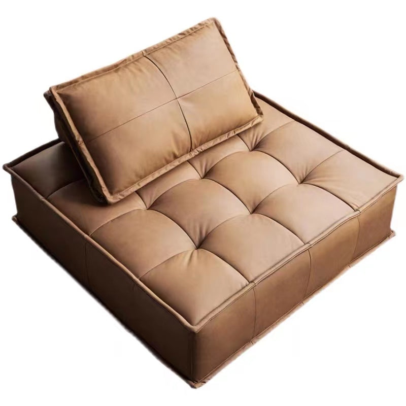 Leather Tufted Futon Chair - 4 Seasons Home Gadgets