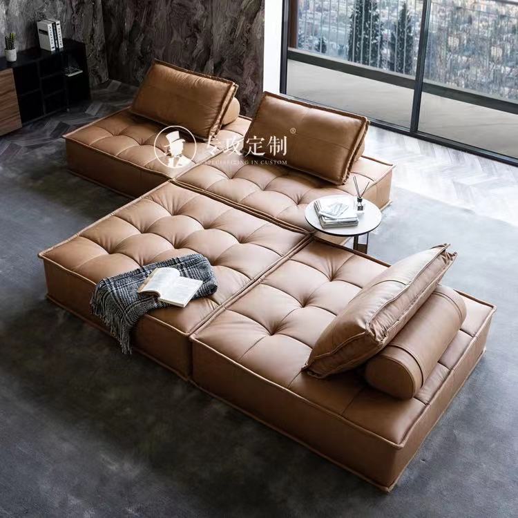 Leather Tufted Futon Chair - 4 Seasons Home Gadgets