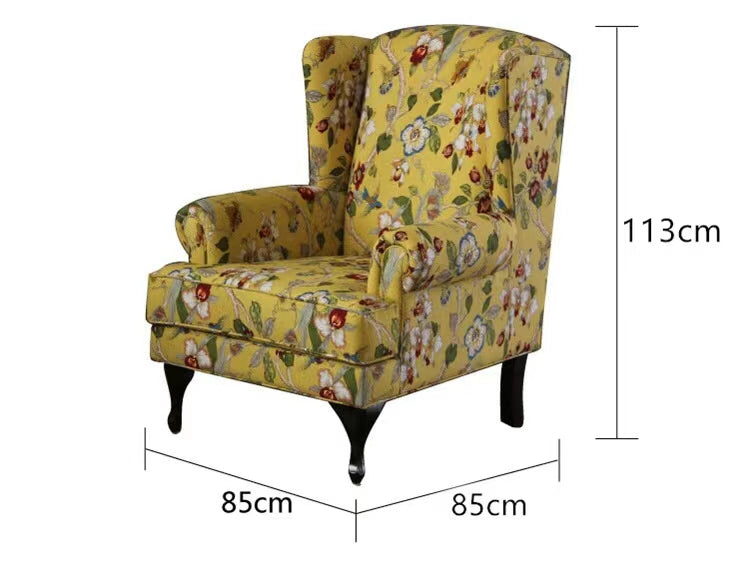 Lenzburg Floral Wide Armchair - 4 Seasons Home Gadgets