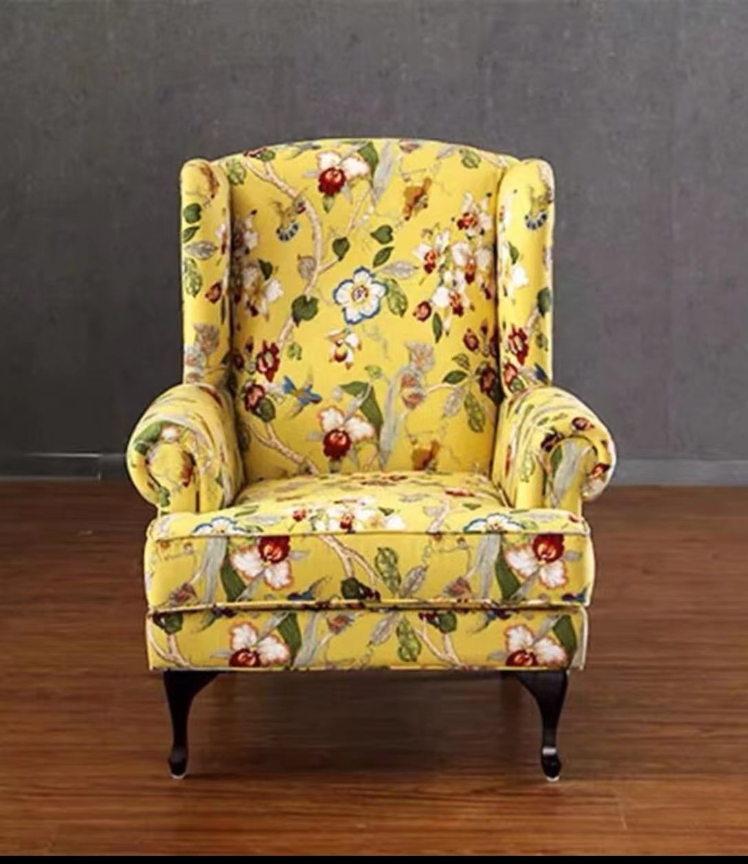 Lenzburg Floral Wide Armchair - 4 Seasons Home Gadgets