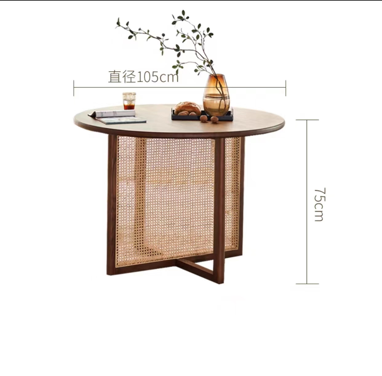 Lexington Rattan Mesh Round Dining Set - 4 Seasons Home Gadgets