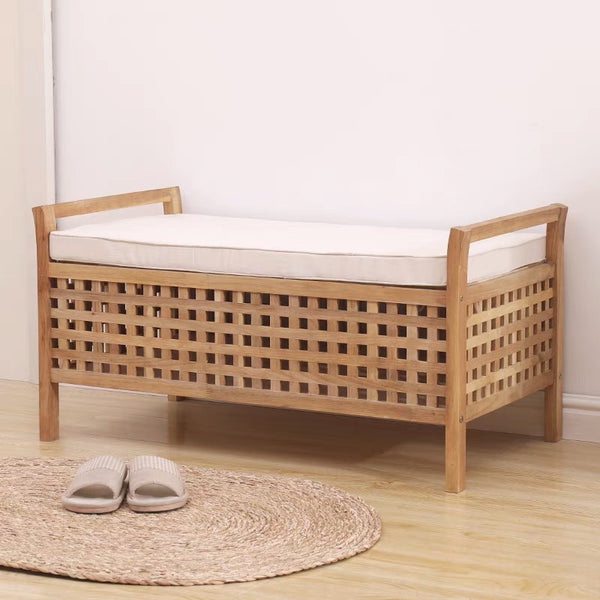 Lookebill Mesh Shoe Storage Bench - 4 Seasons Home Gadgets