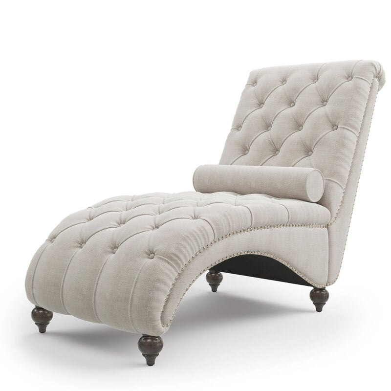 Lounge Button Tufted Leisure Chaise - 4 Seasons Home Gadgets