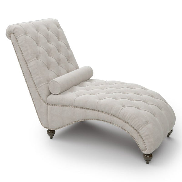 Lounge Button Tufted Leisure Chaise - 4 Seasons Home Gadgets