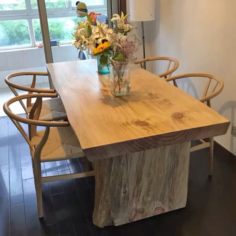 Lusby Solid Wood Dining Table - 4 Seasons Home Gadgets