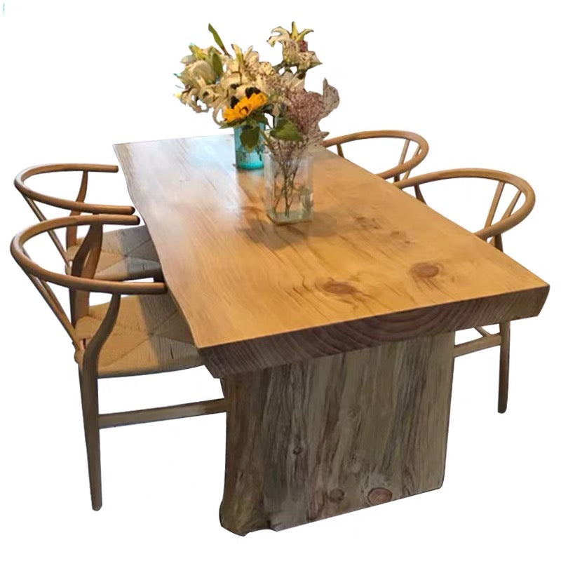 Lusby Solid Wood Dining Table - 4 Seasons Home Gadgets