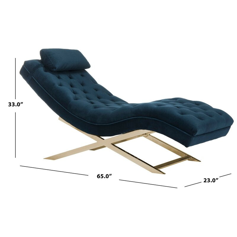 Mabella Tufted Armless Chaise Lounge - 4 Seasons Home Gadgets