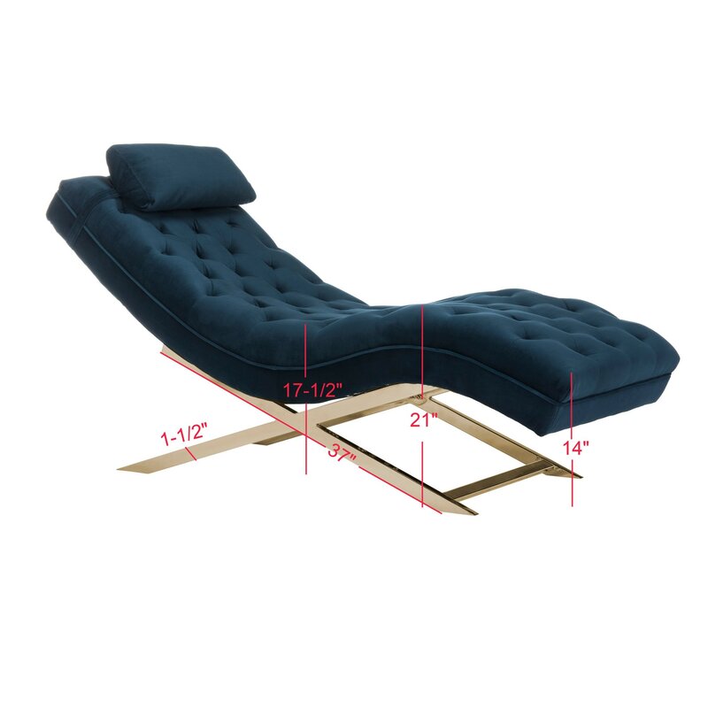 Mabella Tufted Armless Chaise Lounge - 4 Seasons Home Gadgets