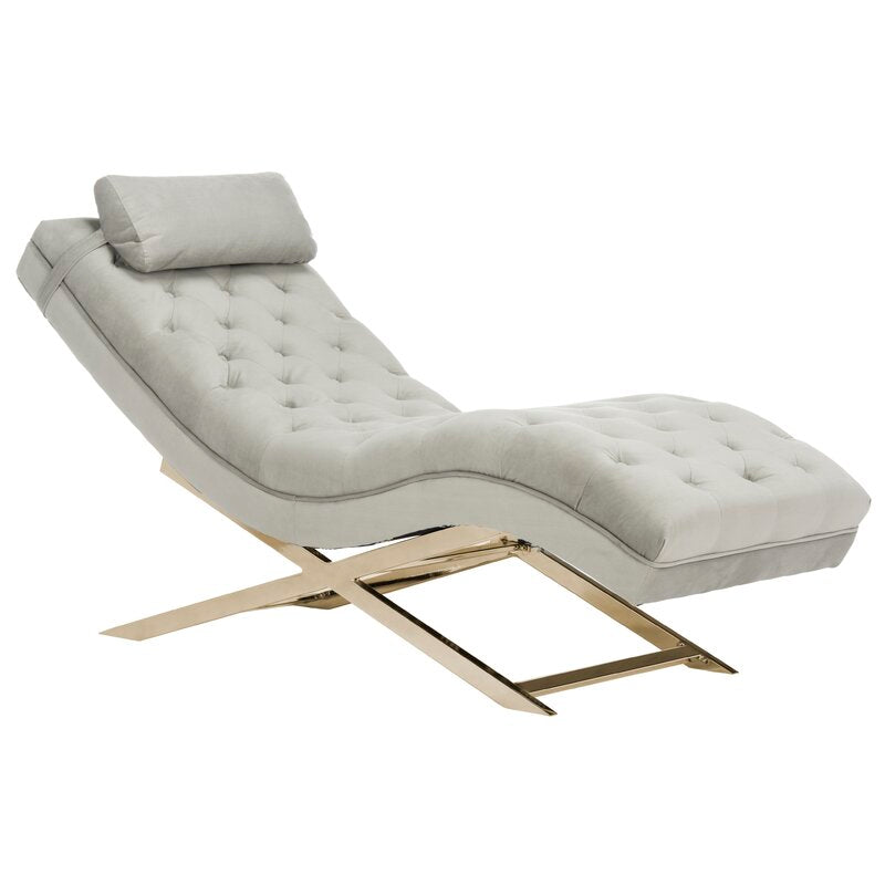 Mabella Tufted Armless Chaise Lounge - 4 Seasons Home Gadgets