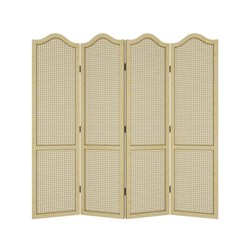 Magers 4 Panel Wood Mesh Folding Room Divider - 4 Seasons Home Gadgets