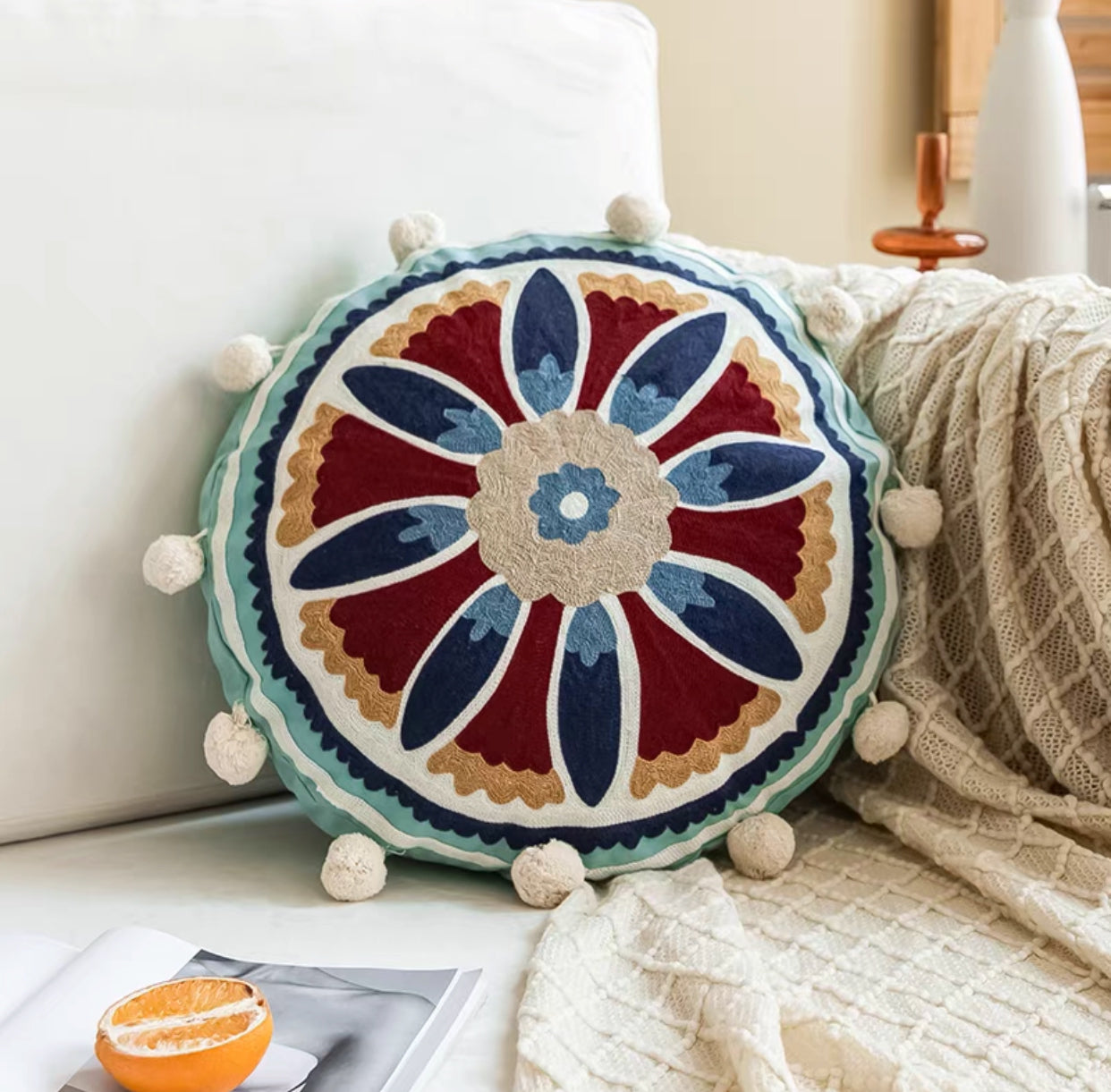 Mandala Embroidery Cushion - 4 Seasons Home Gadgets